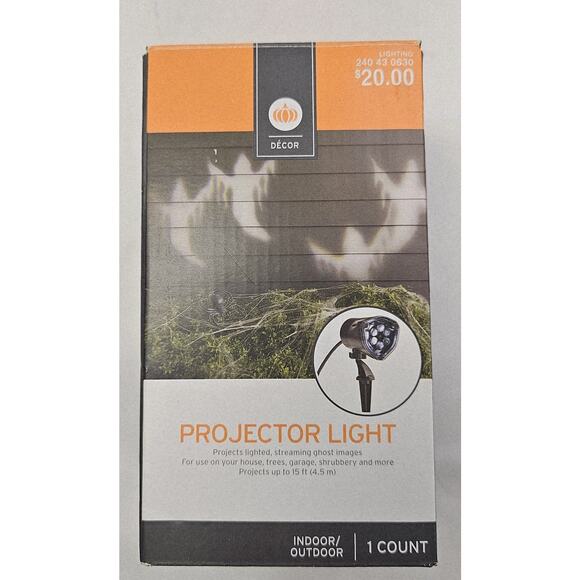 Halloween Projector Light Indoor/Outdoor Streaming Ghost Images NIB - Picture 1 of 6